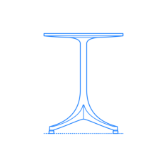 Furniture Side Tables Nelson Pedestal Side Table Stencil Svg Vector, Free Vectors File